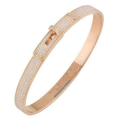 hermes kelly chain bracelet|Hermes 18k diamond bangle bracelet.